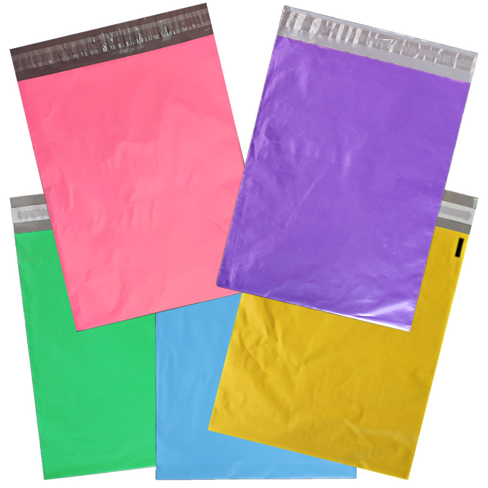 14.5×19, 12×15.5, 10×13, 6 Color Poly Mailers Self Sealing Shipping Bag Envelope