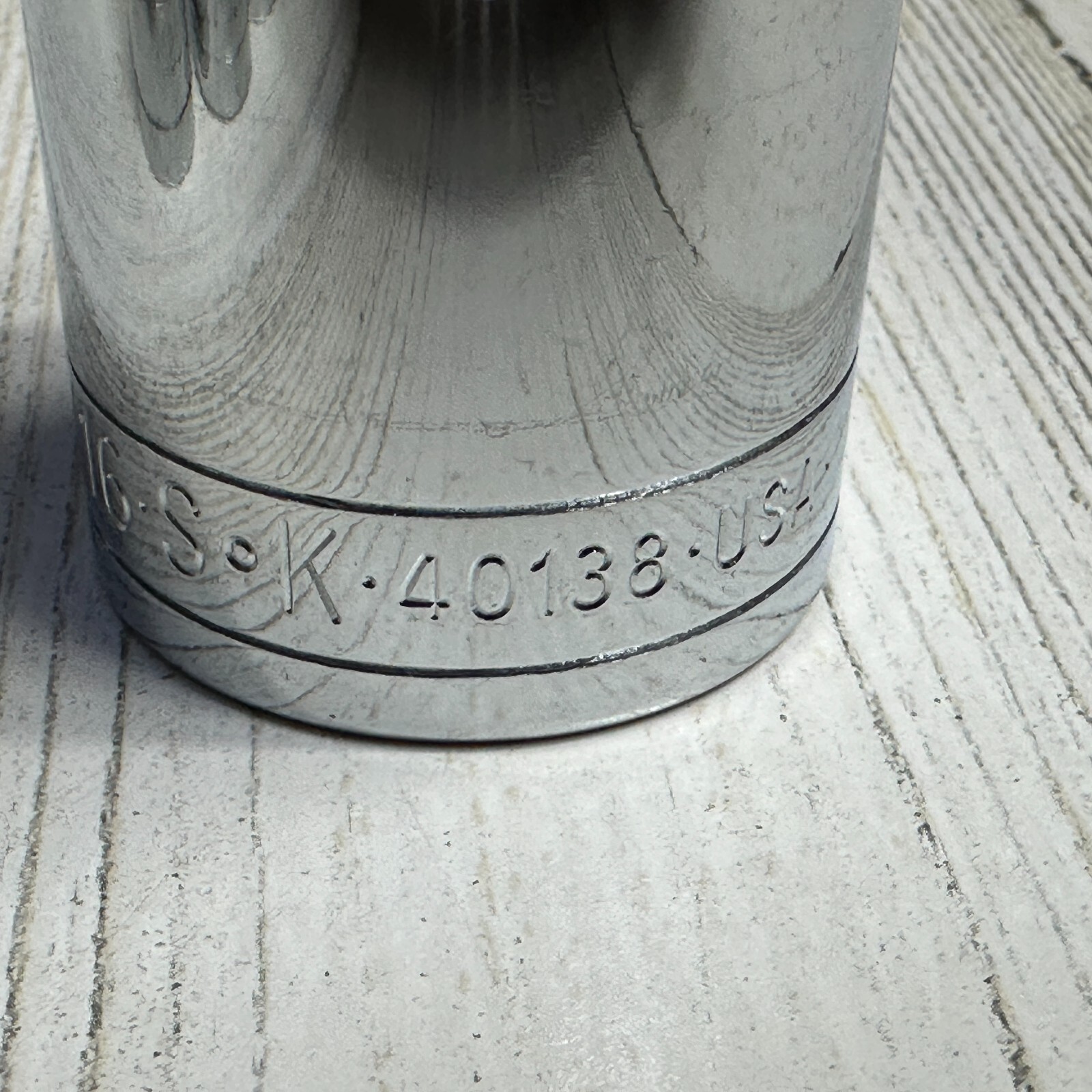 SK PROFESSIONAL TOOLS 40138 Standard Socket, 12pt, Chrome, 1-3/16 – USA MADE NOS