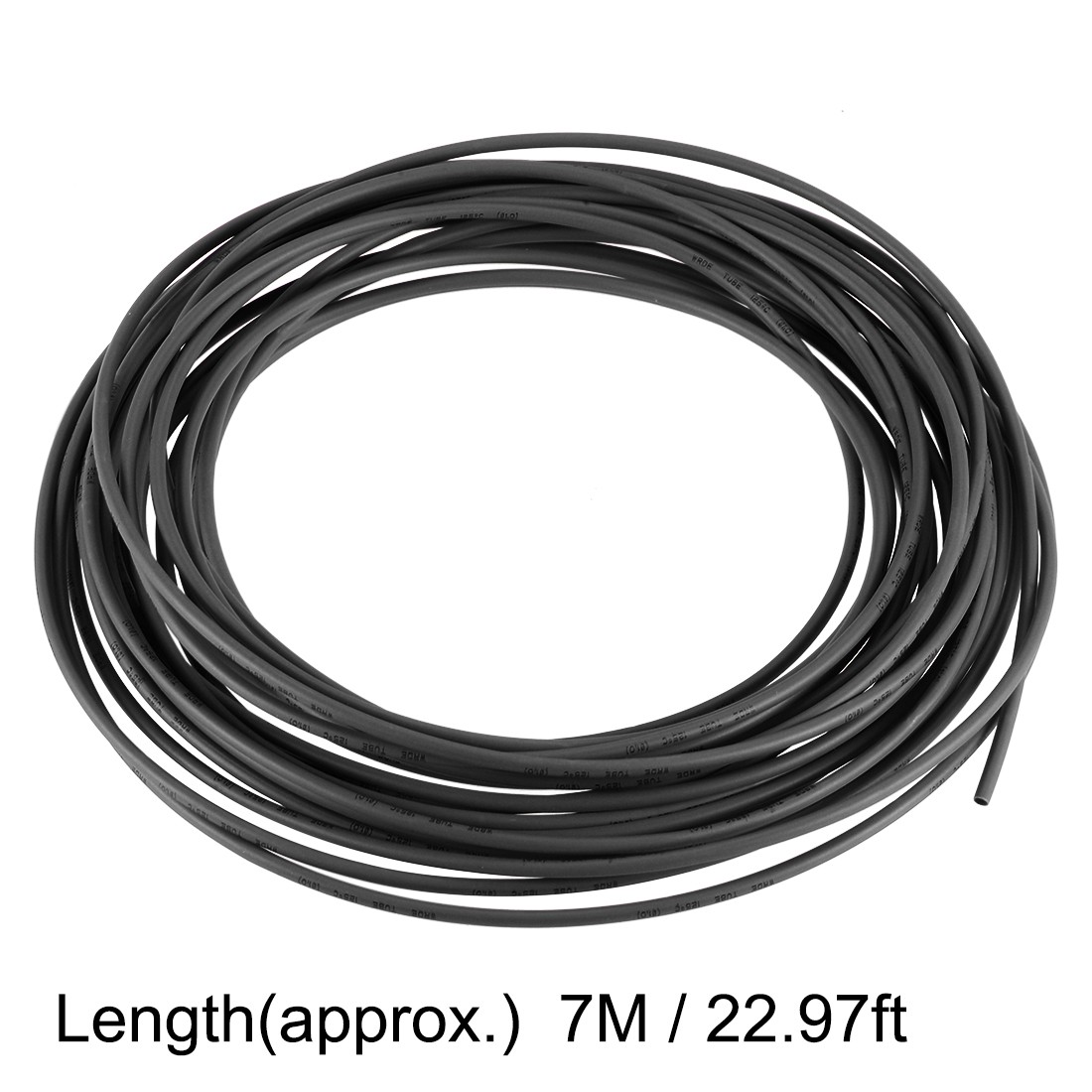 Heat Shrink Tubing 6mm Dia 10mm Flat Width 2:1 rate 7m – Black