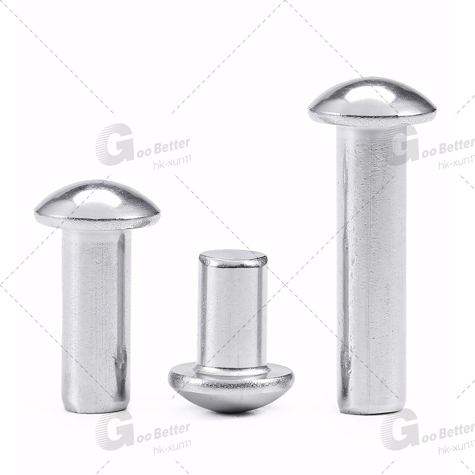 Solid Aluminium Button / Dome Round Head Rivets DIN 660 M2 M2.5 M3 M4