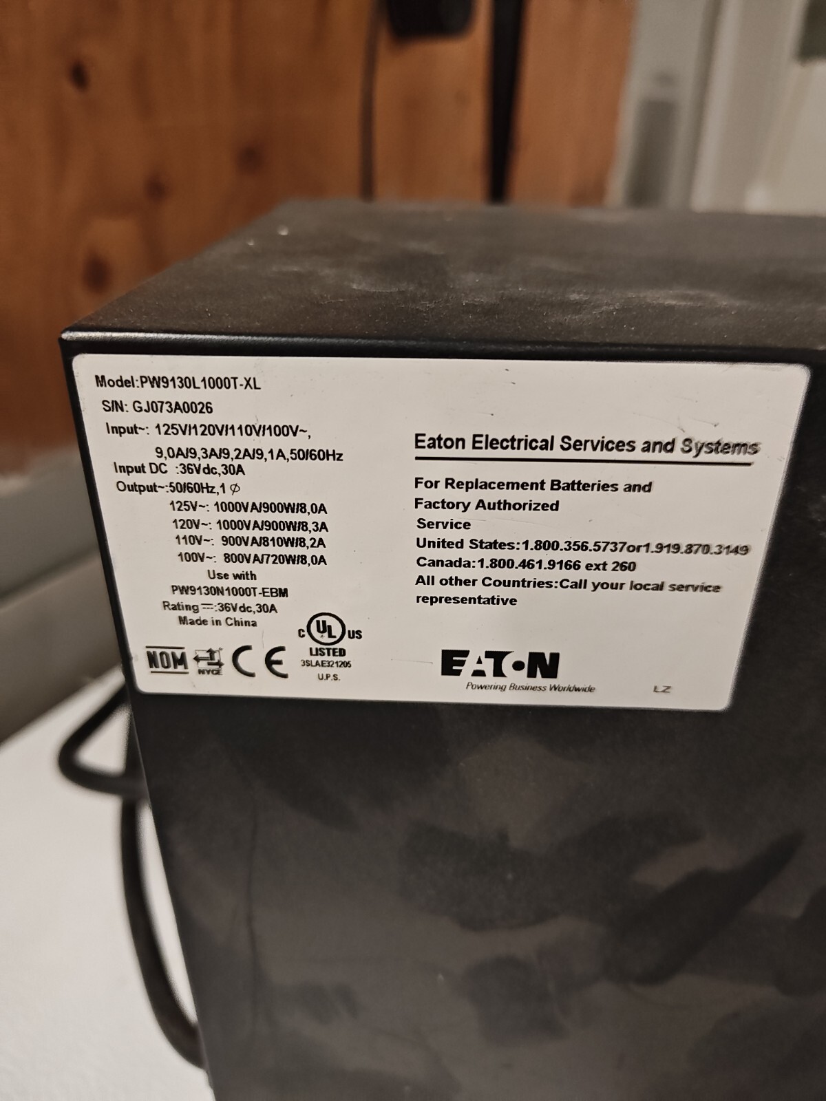EATON UPS PW9130L1000T-XL – WORKS