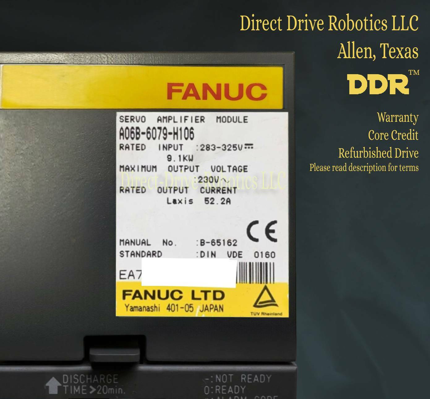 **$799 with Core Return**REFURBISHED**6 Month Warranty** Fanuc A06B-6079-H106