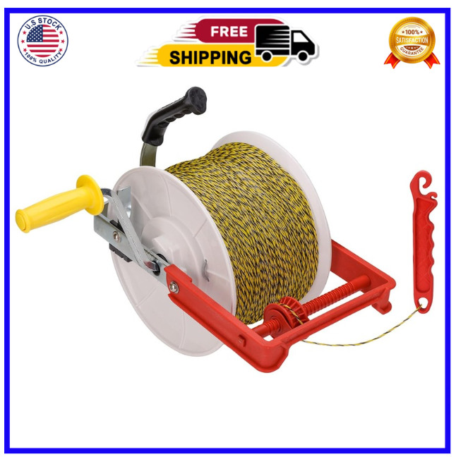 3:1 Geared Electric Fencing Reel Electric Fence Wire Reel with Auxiliary Wind…