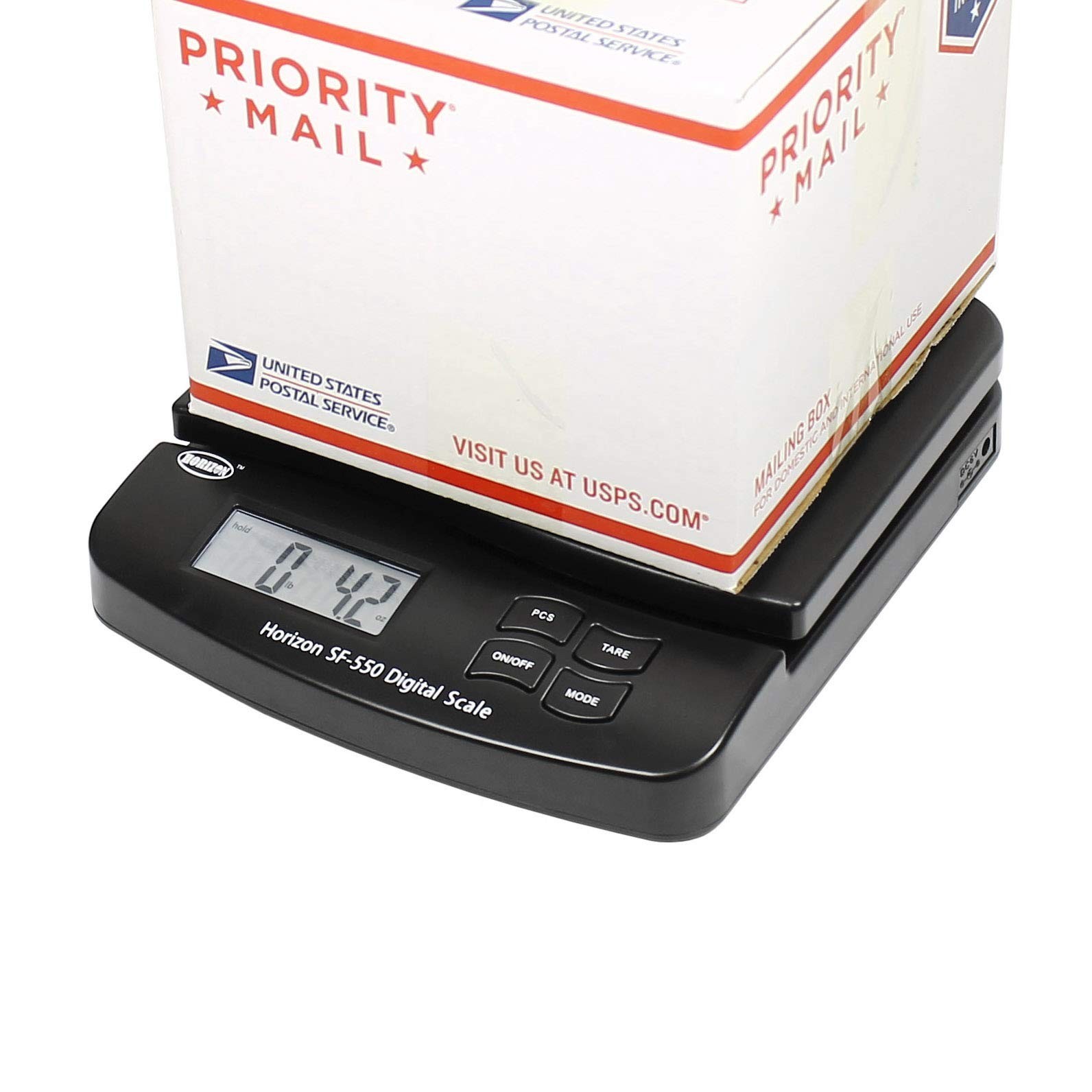 Horizon SF-550 55 LB x 0.1 OZ Digital Postal Shipping Scale with Counting Fun…