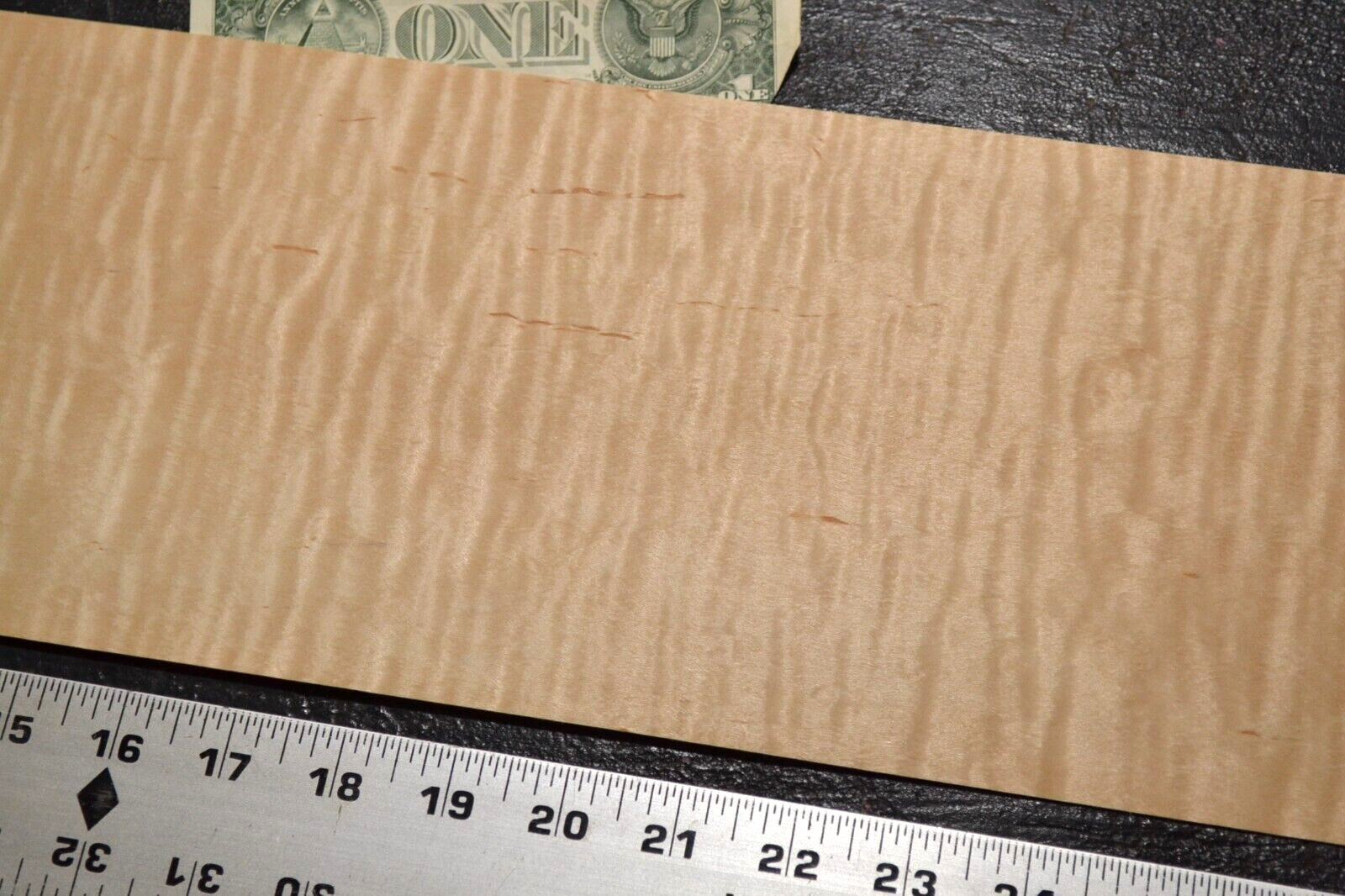 Flame Maple Raw Wood Veneer Sheet 6 x 35 inches 1/42nd 4671-56