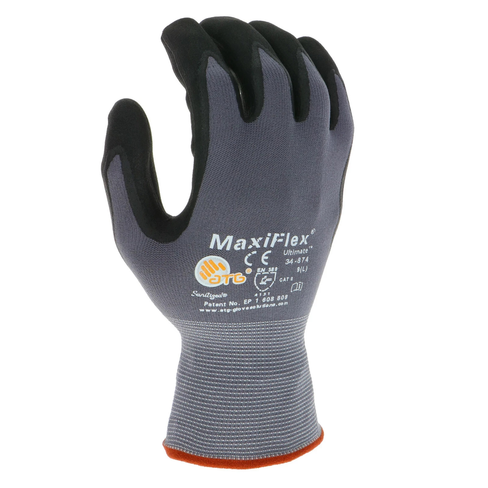 PIP 34-874 MaxiFlex Ultimate Nitrile Micro-Foam Coated Gloves – 3 Pack