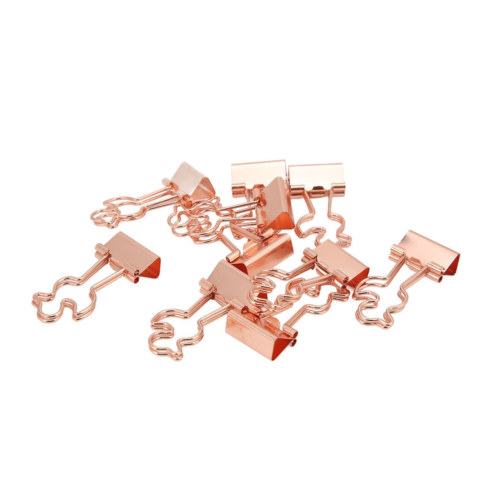 20Pcs Paper Clips Strong Clamping Force Durable Iron Little Duck Design Wide