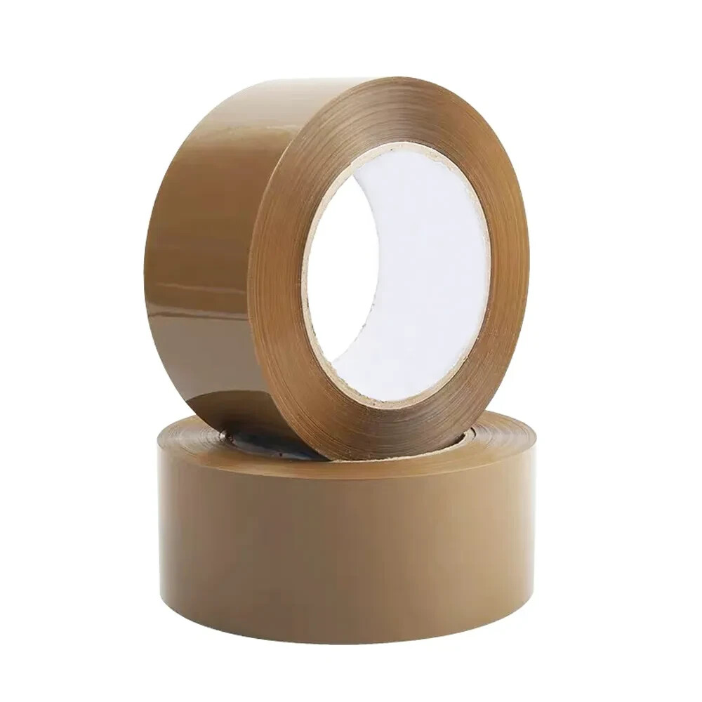 Up to 24 Rolls 3″ x 110 Yard Tan/Brown Carton Sealing Packing Shipping Box Tape
