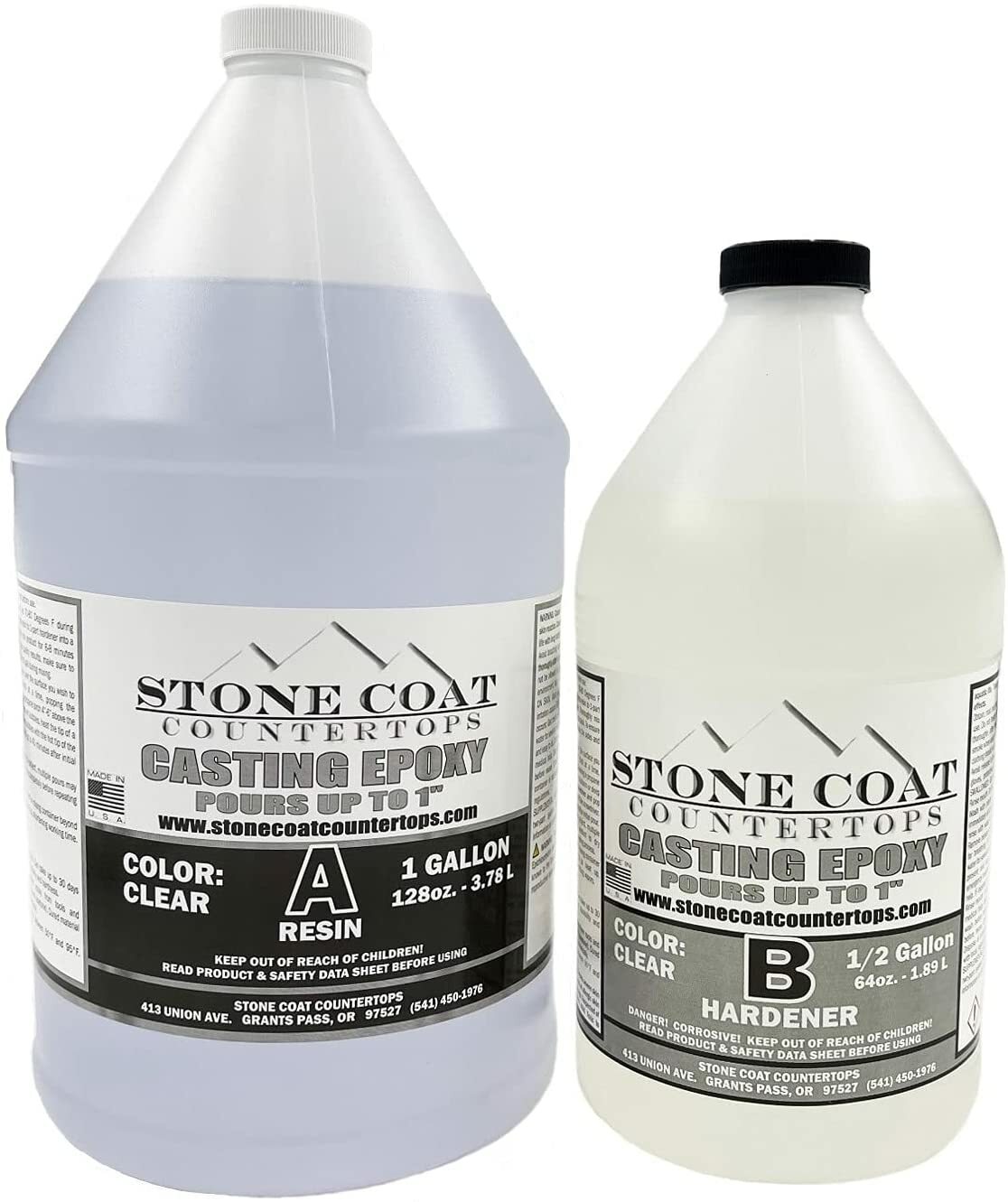 Casting Resin 1.5 Gallon Epoxy Kit (Stone Coat Countertops) DIY Deep Pour Resin
