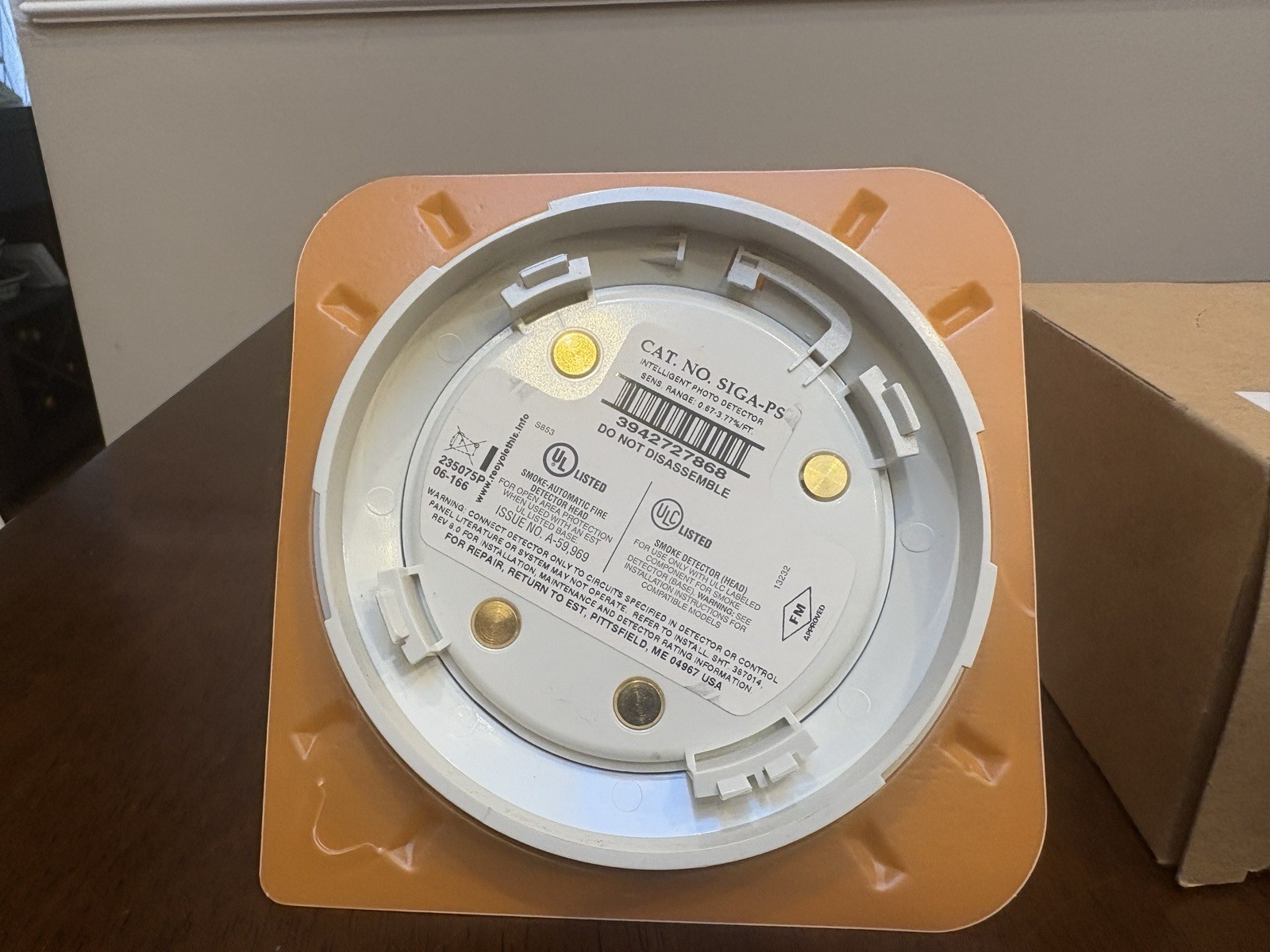 Edwards EST SIGA-PS Intelligent Photoelectric Smoke Detector