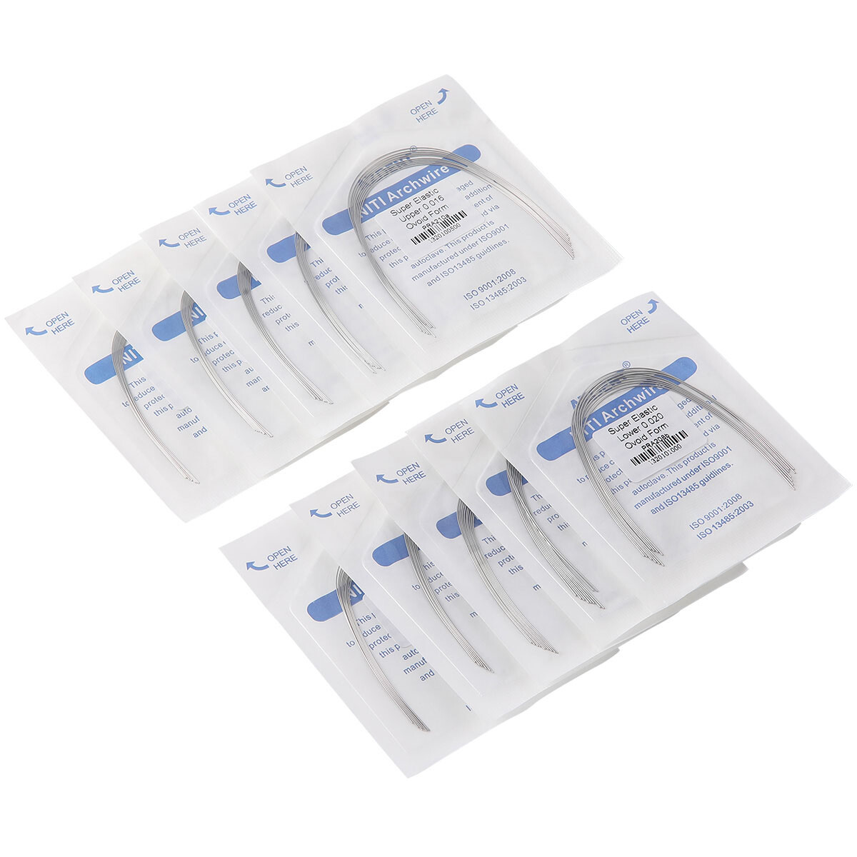 AZDENT Ortodoncia Dental Super Elástico Niti Redondo Arco Alambres para Bracket