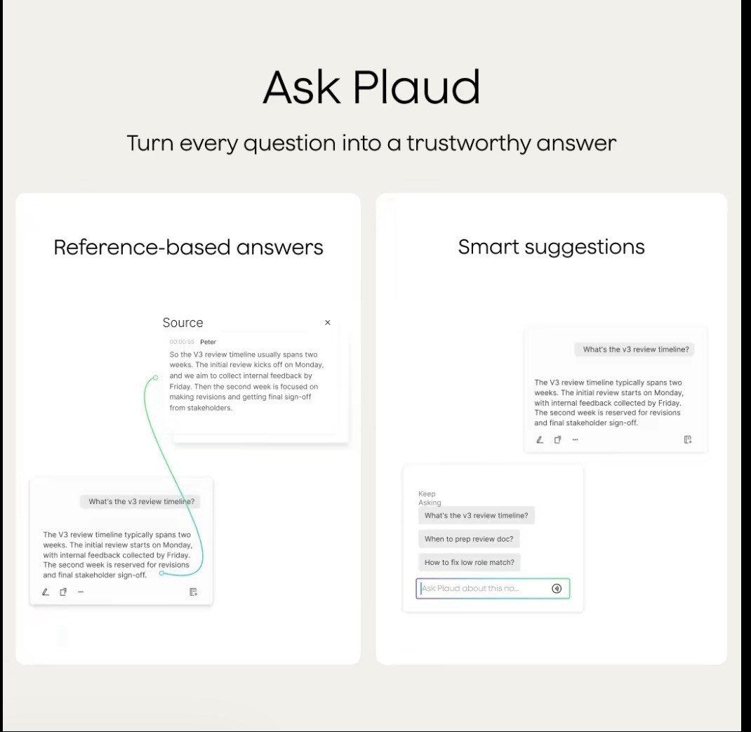 PLAUD – Note Smart AI Voice/Audio Recorder – Starlight Sealed