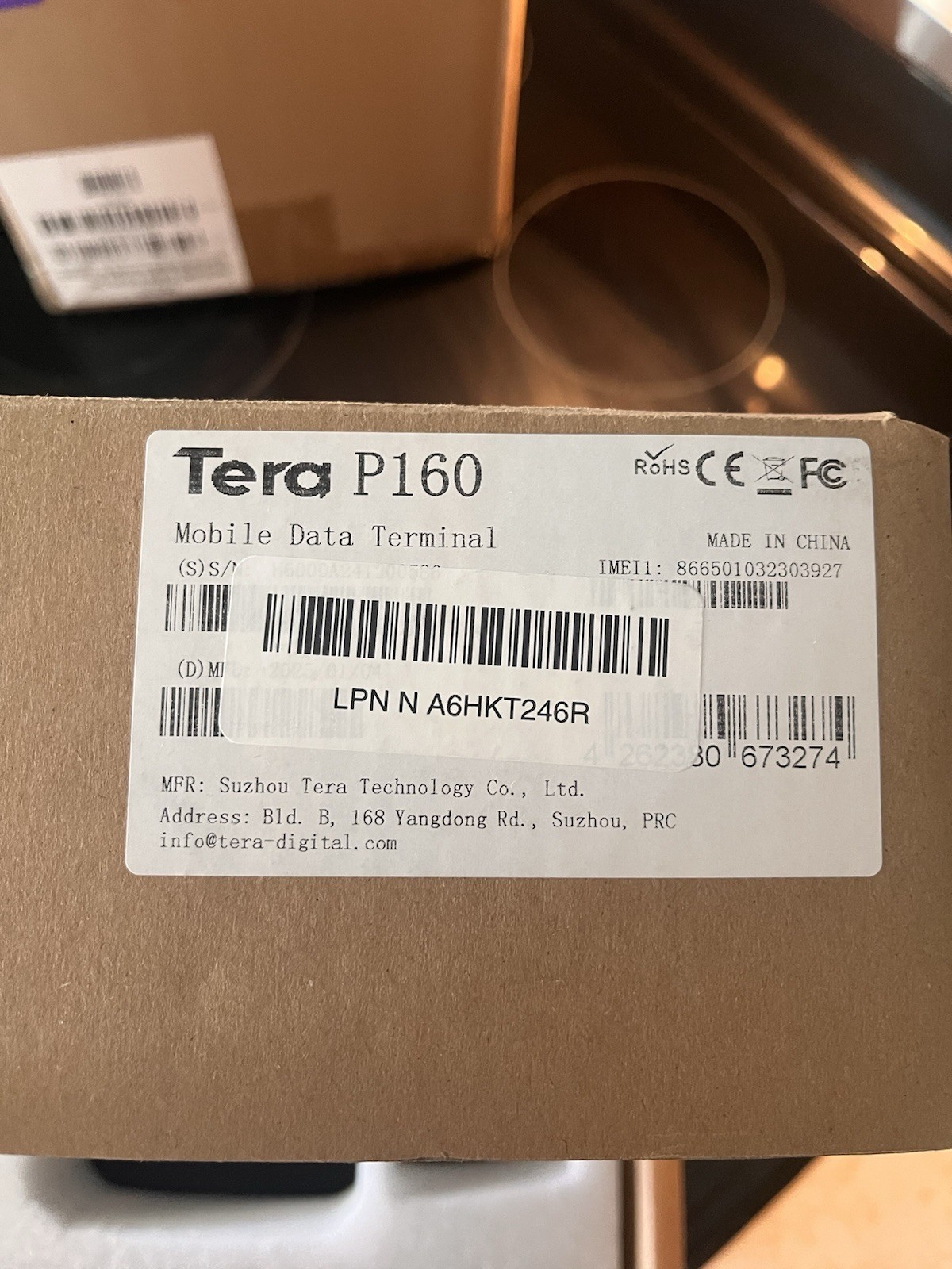 New In Box Tera Android 11 Barcode Scanner PDA: with Charging Cradle Pistol Grip