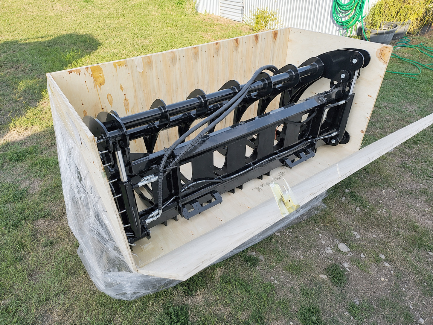 72in Root Rake Skid Steer Grapple Attachment Fits Bobcat Skid Steer Quick Attach