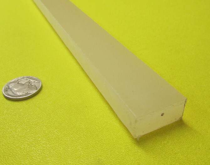 Polypropylene Bar 1/2″ Thick x 1.0″ Wide x 48″ Long, 4 pcs, 16 feet