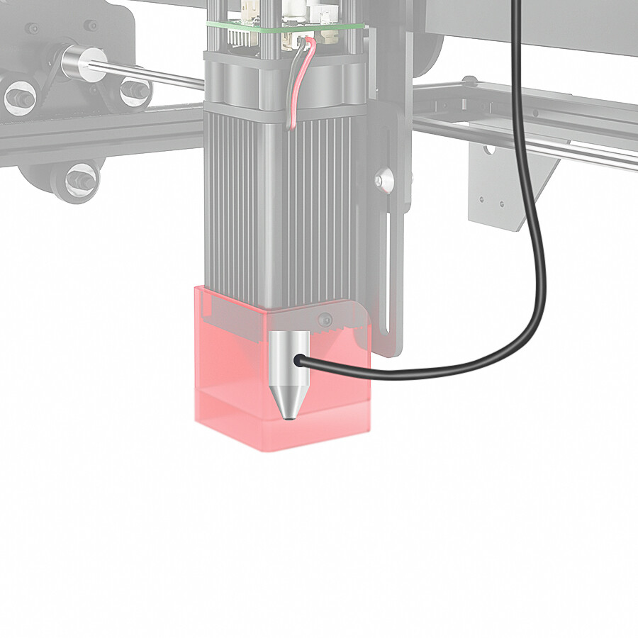 Longer Laser Engraver Air Assist kit for RAY5 20W, Large Airflow （used）
