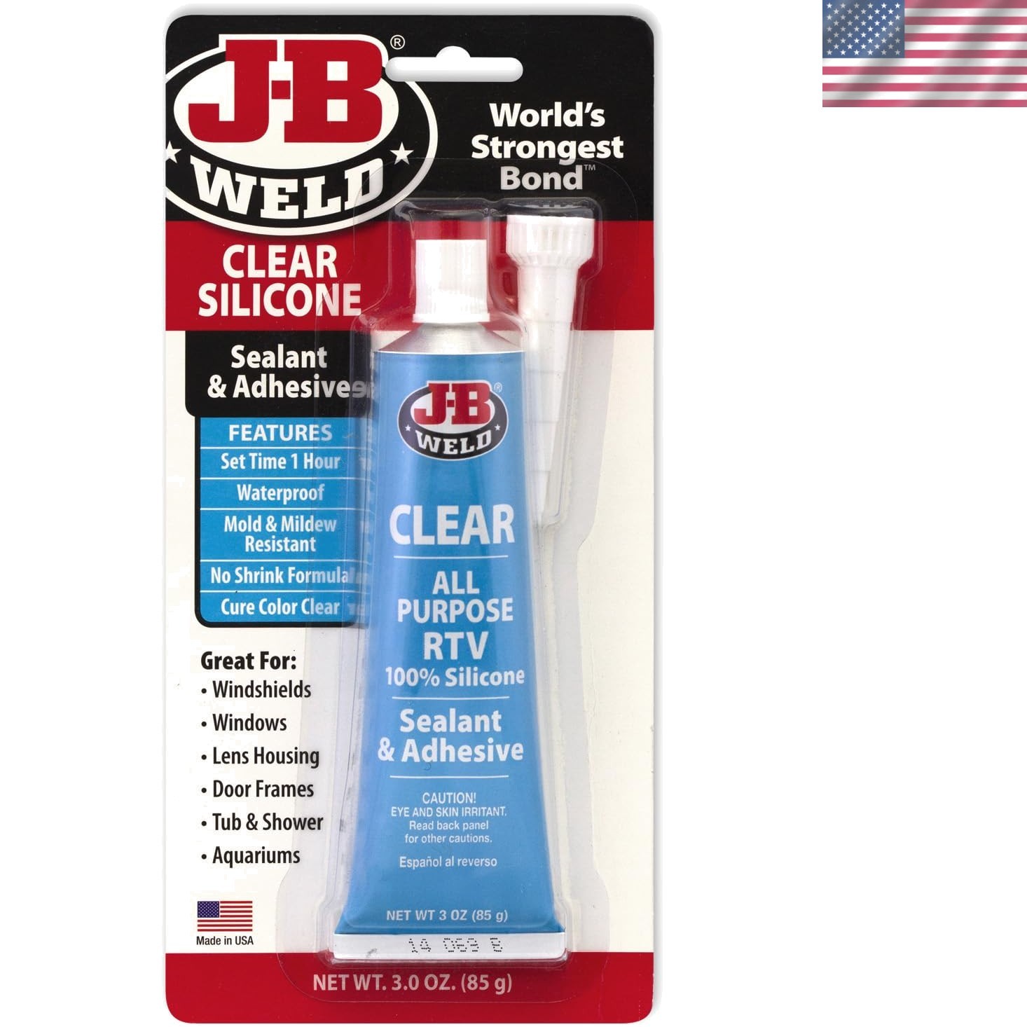 Versatile 3 oz. Clear RTV Silicone Sealant – Waterproof & Strong Adhesive