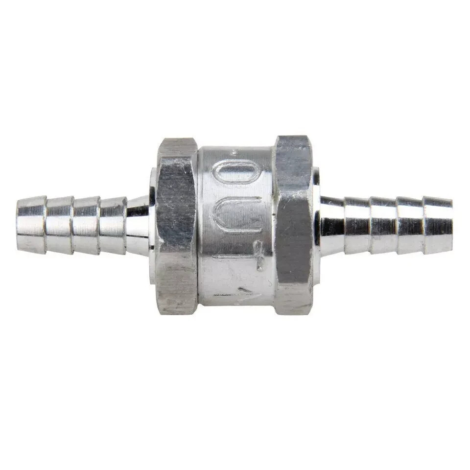 2 Pcs 8mm 5/16″ Fuel Non-Return One Way Check Valve Petrol Diesel Oil Aluminum
