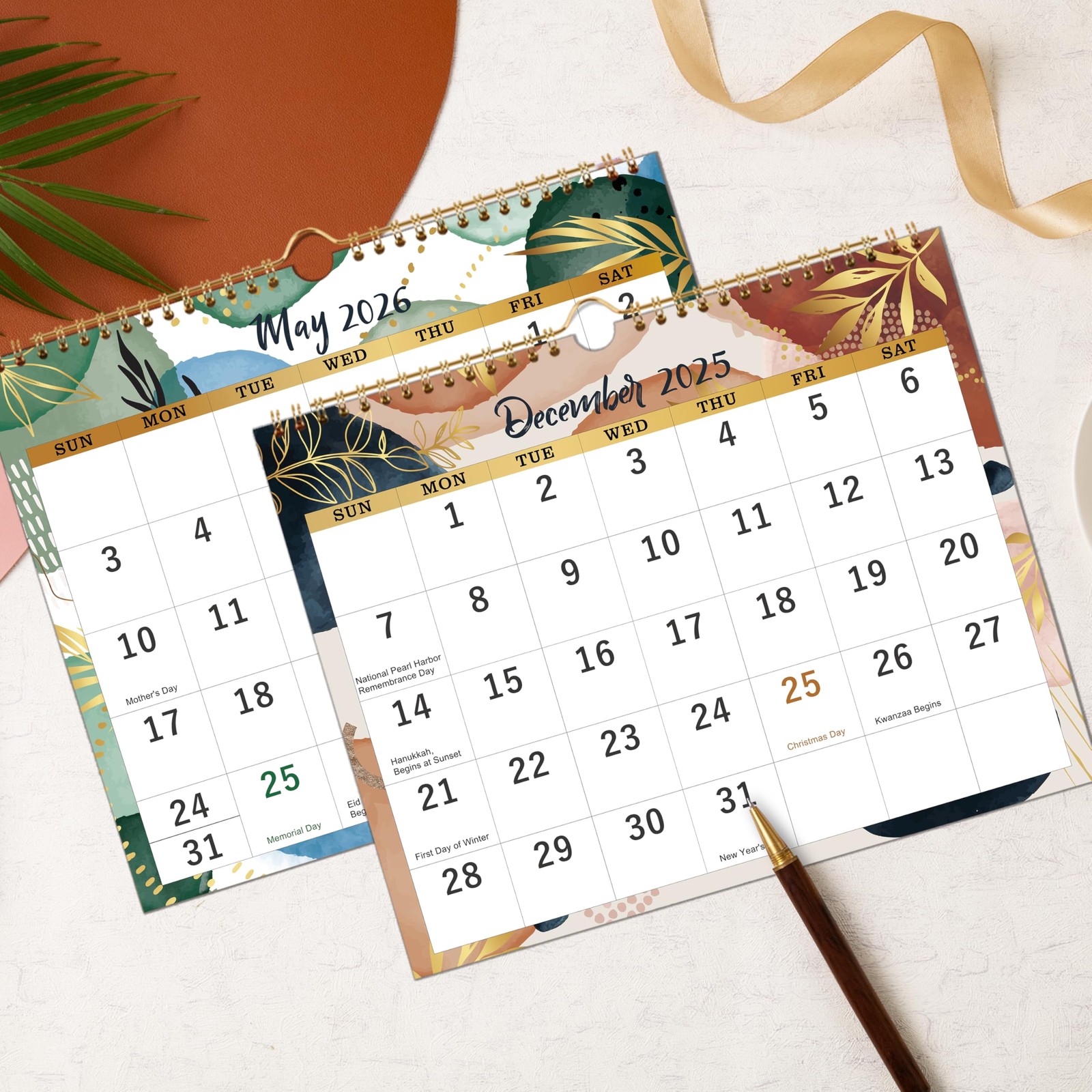 2026 Wall Calendar – 3 Month 2026, Jan.2026 – Dec.2026, 11″ 11″x26″