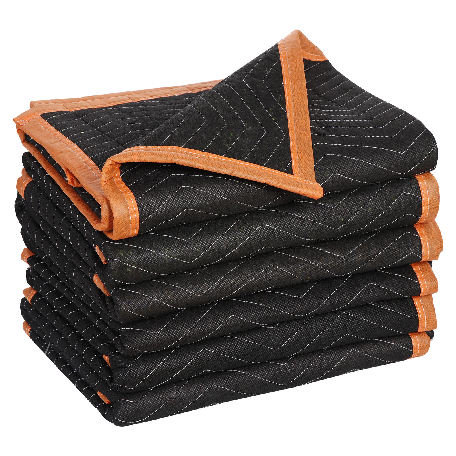 6 Pack Moving Blankets 40″ x72″ Shipping Packing Blankets Quilted Pads Furniture