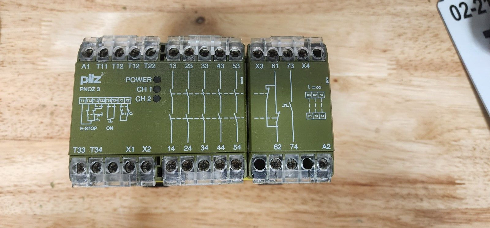 PILZ SAFETY RELAY, PNOZ 3 24VDC 5S10 / 474894 / 119989 / 24VDC