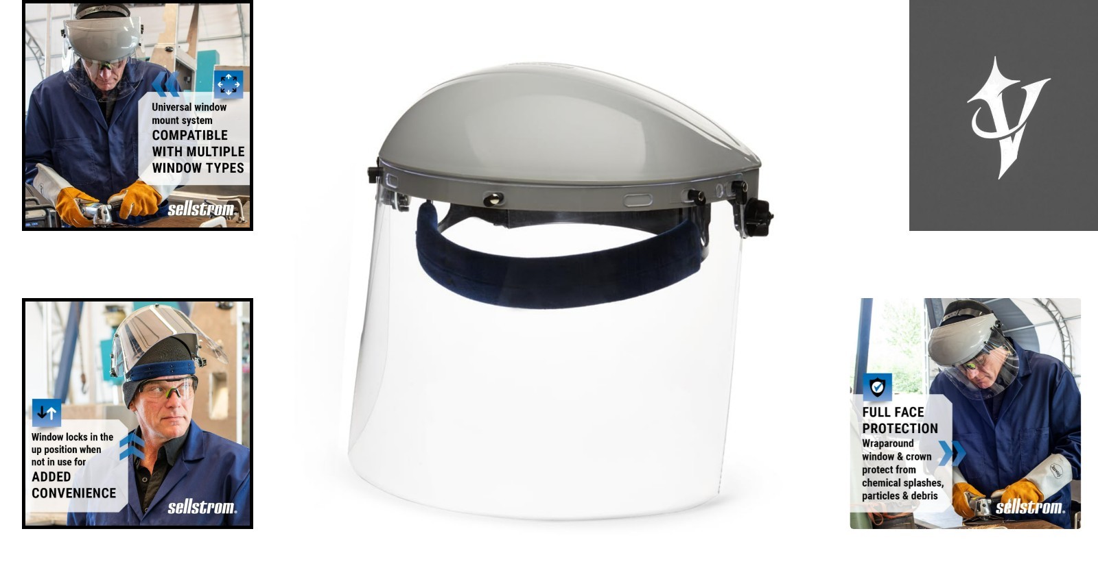 301 Advantage Series Face Shield – Lightweight Protection for Grinding & Cutting