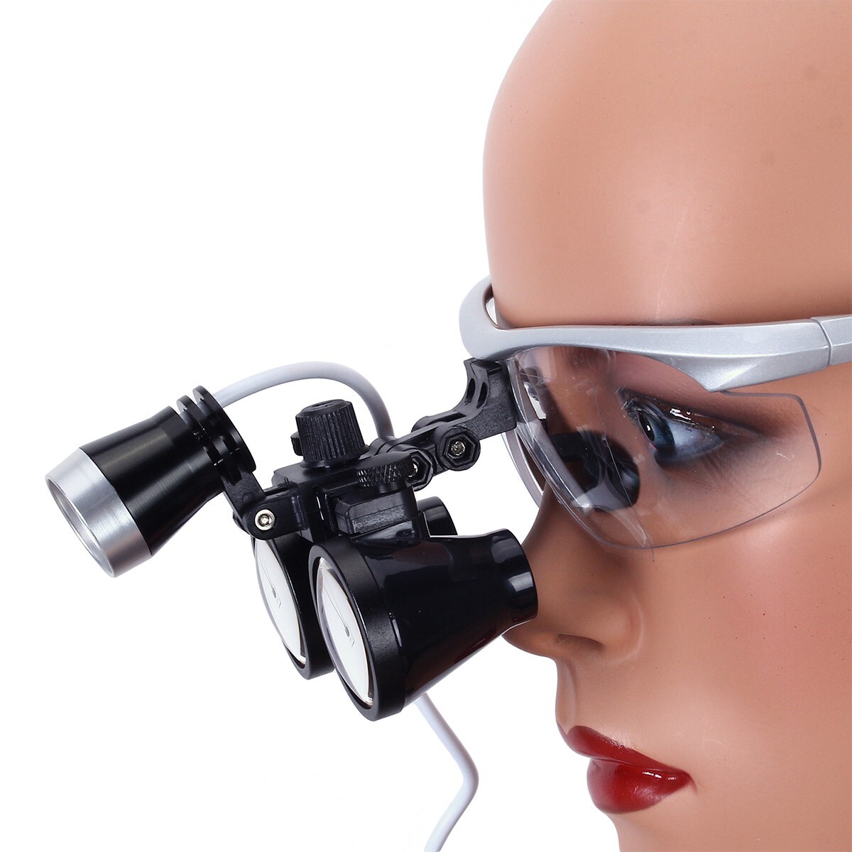 3.5X Dental Loupes 3W Portable LED Head Light Medical Surgical Glasses Loupe