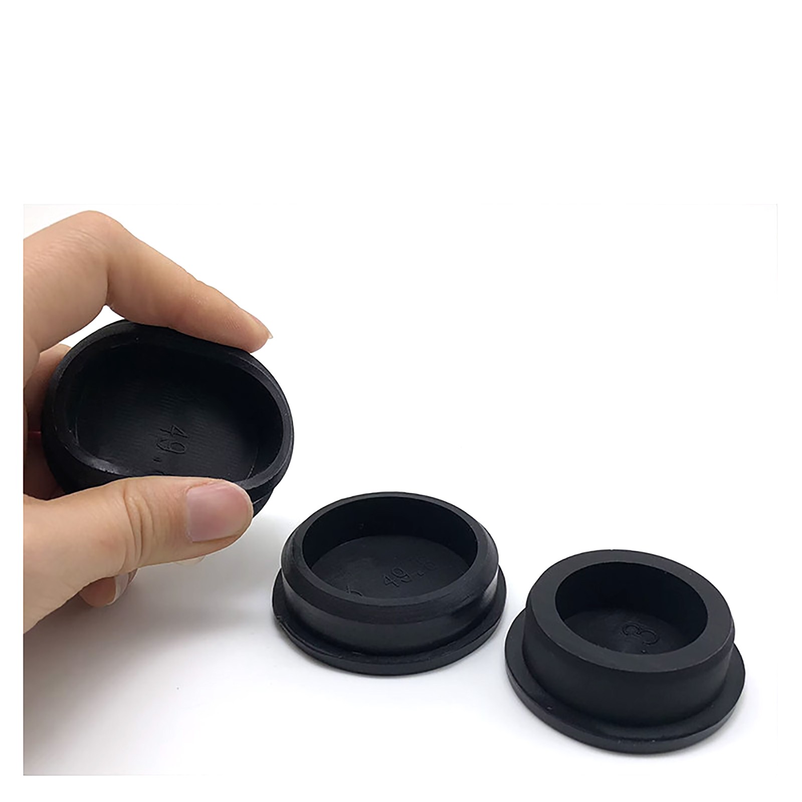 Silicone Rubber End Cap Tube Pipe Insert Plug Bung Dust-Proof Black 6.8- 201.5mm