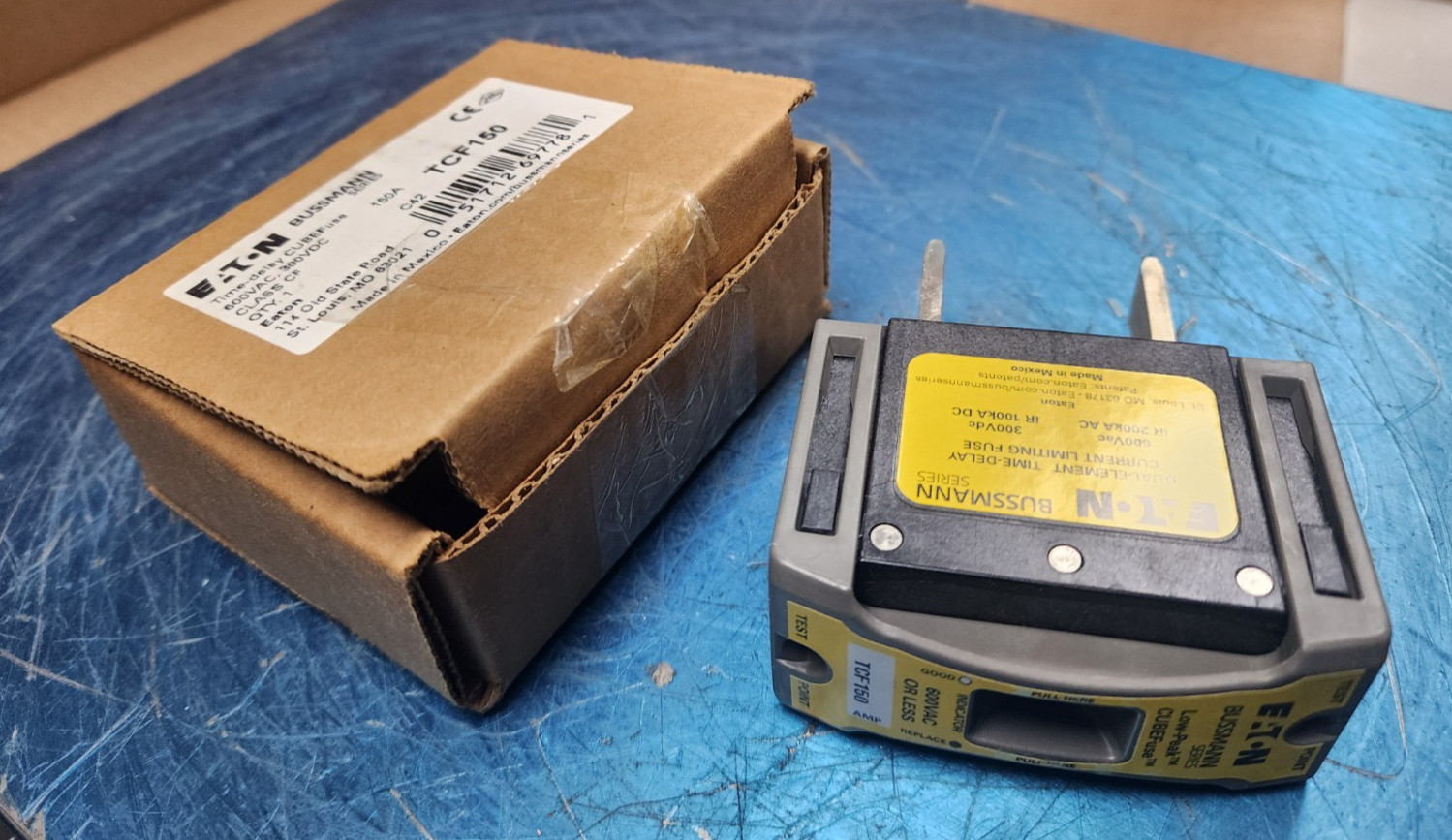 🤠 NEW EATON BUSSMAN SERIES 150 AMP CUBE FUSE LOW PEAK 600 VAC 300 VDC TCF150