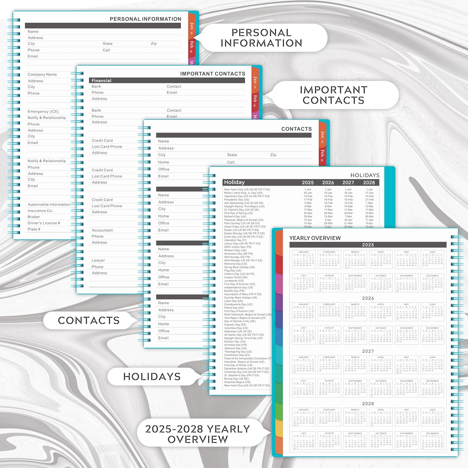 2025-2028 Monthly Planner/Calendar – 3 Year Monthly Planner 2025-2028, Jul.2025