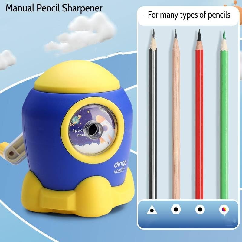 Manual Pencil Sharpener, Hand Crank Sharpener for & Adults, 6.5-8 mm Pencils …
