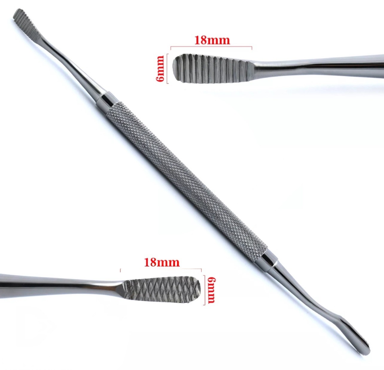 5 X Dental Bone File Miller Filler Cross-Cut-Straight Surgical Instrument CE