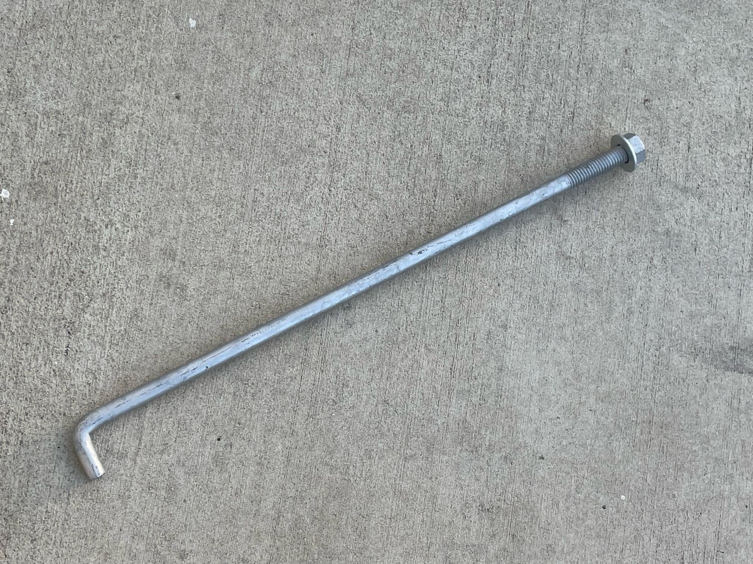 Sandbaggy 1/2″ x 18″ Threaded Concrete Anchor L-Bolts – Hot Dipped Galvanized