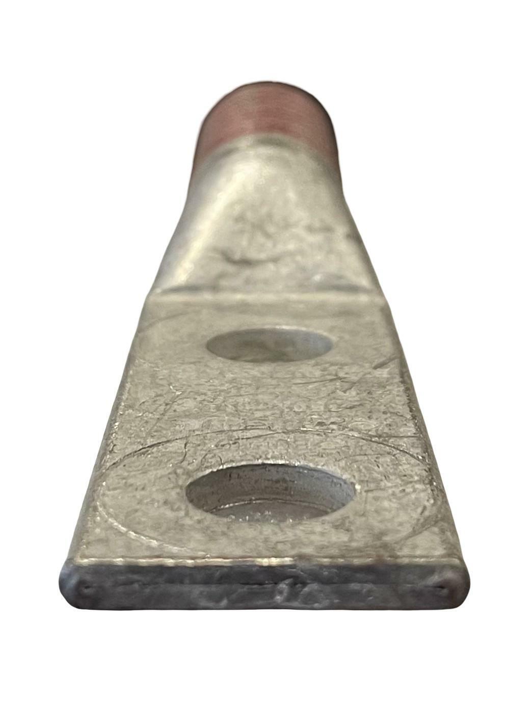 Burndy YA312N Compression Lug 350 kcmil 2 Hole 1/2 Inch Stud Copper Red
