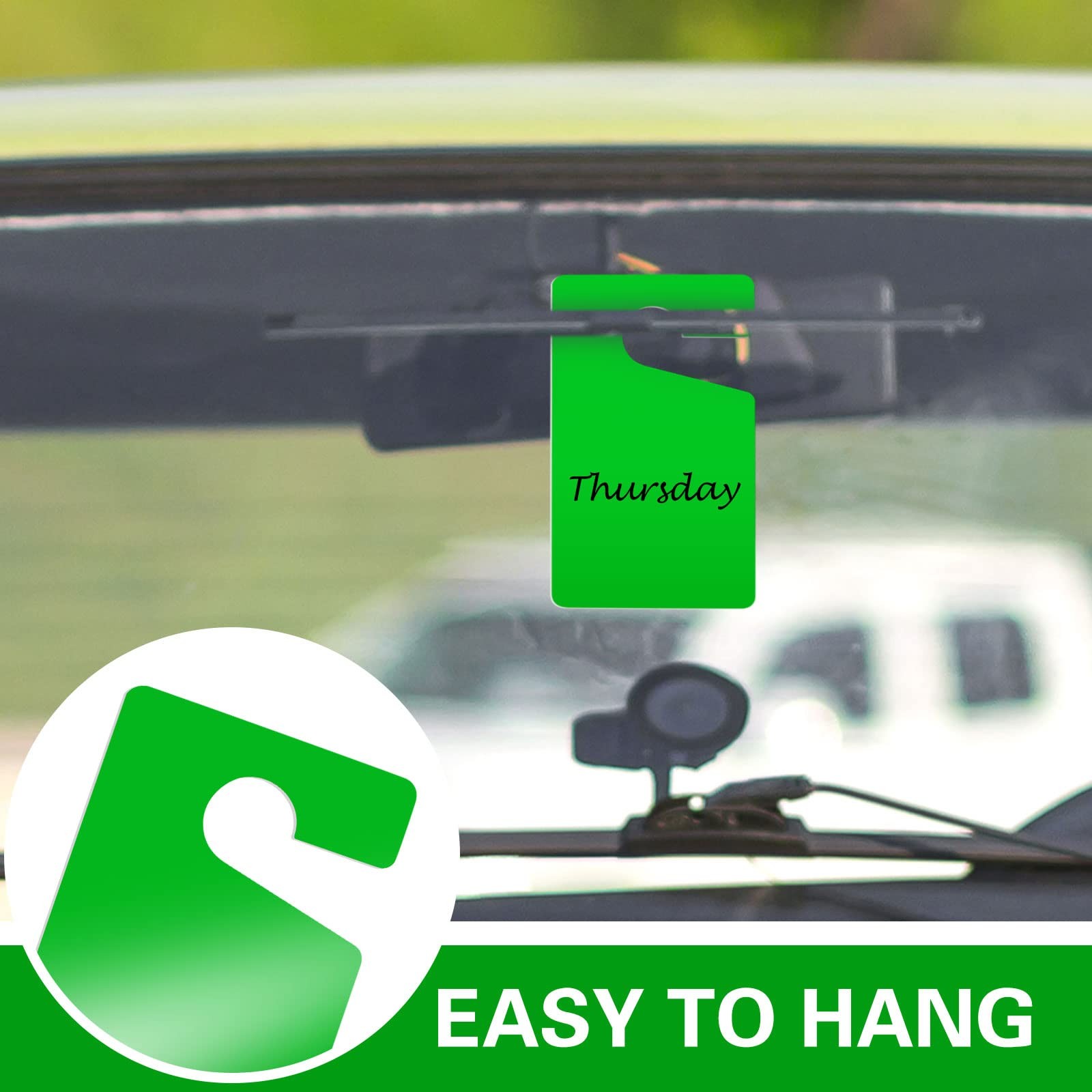 Vicenpal 100 Pack Blank Parking Permit Hang Tag Parking Placards Hang Tag 3 x…