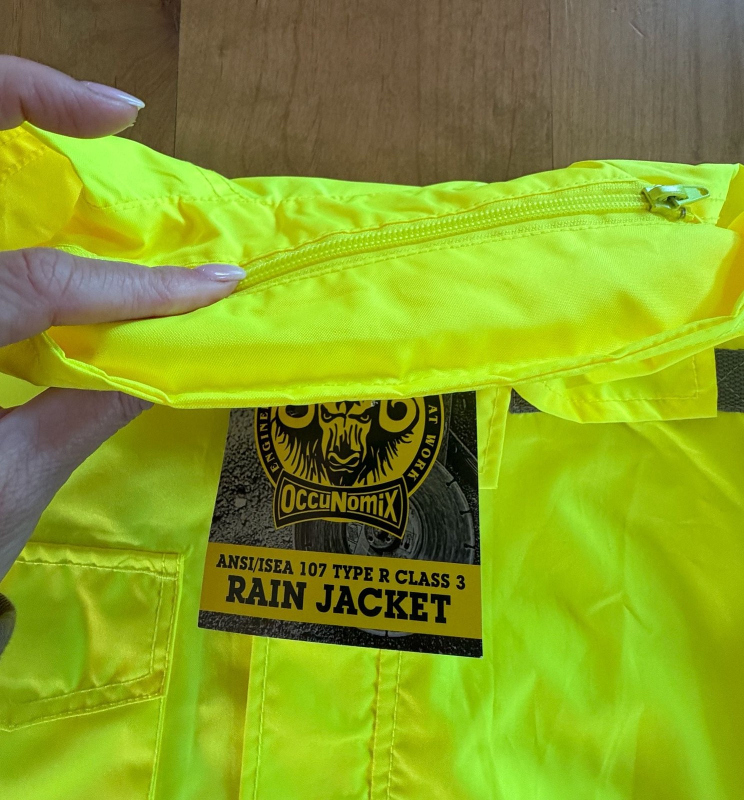 Occunomix LUX-TJR ANSI Class 3 High Visibility Rain Jacket 2XL