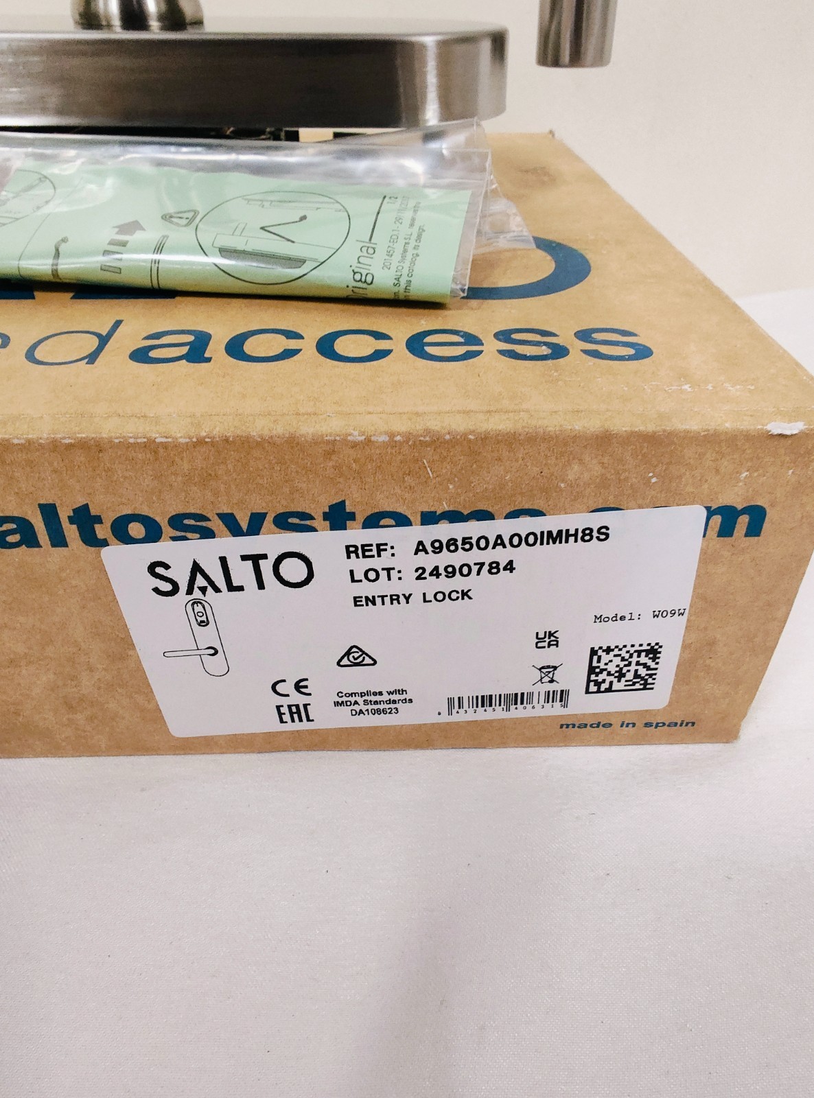 Salto Model W09W Entry Lock