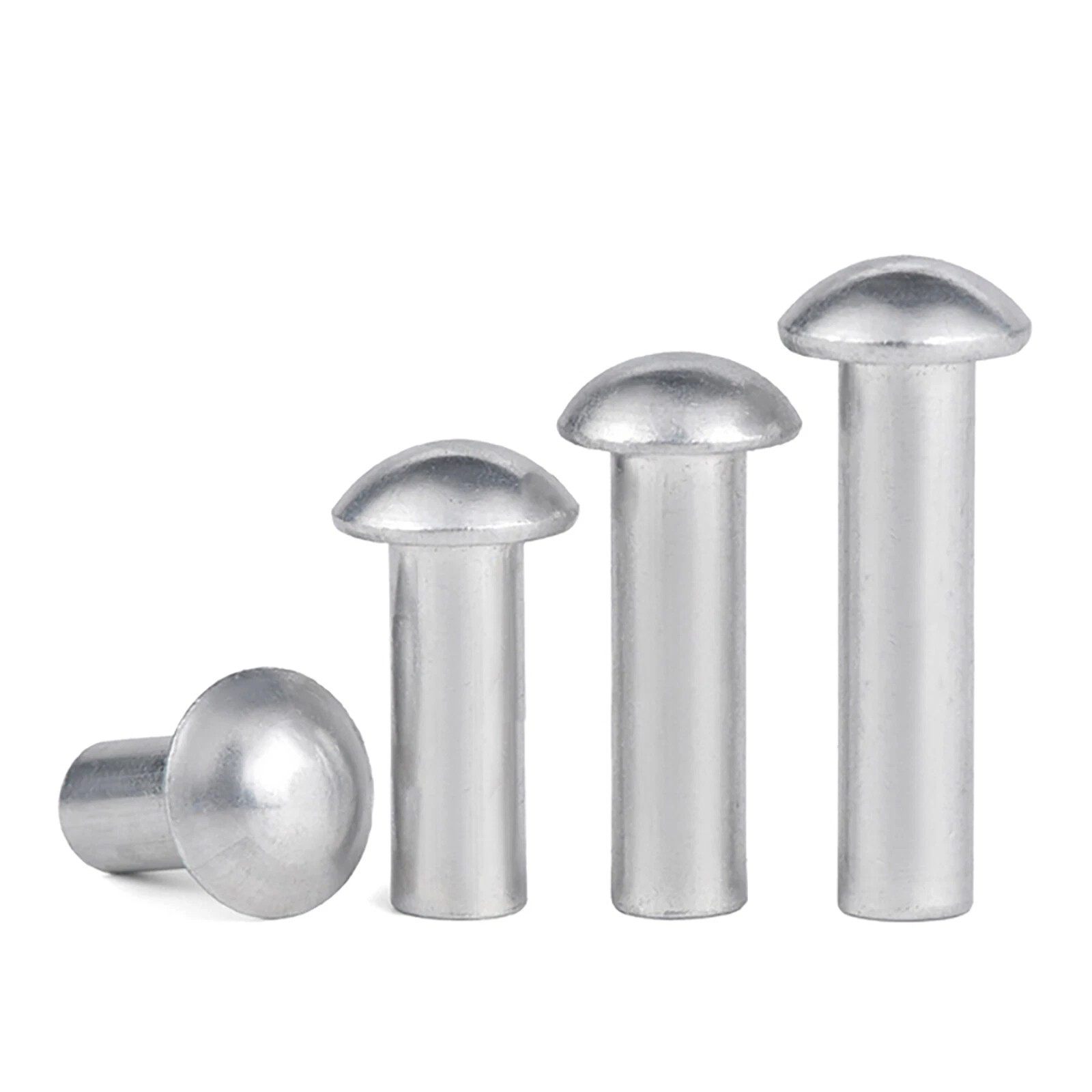 Solid Aluminium Round Head Rivets DIN 660 – 2mm 2.5mm 3mm 4mm 5mm 6mm 8mm