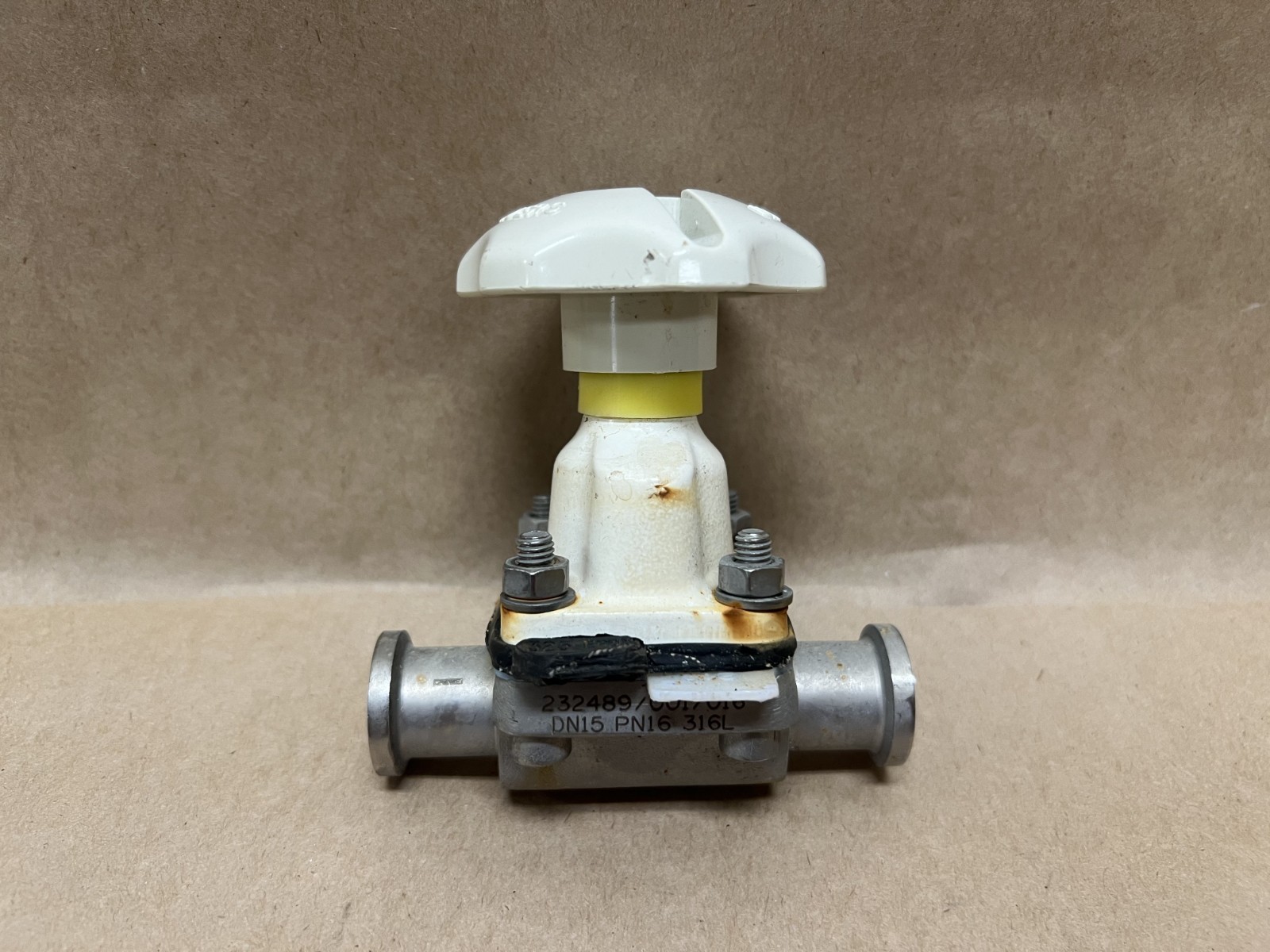 Saunders/Crane 232489/001/016 316L, 1/2″ Sanitary Diaphragm Valve