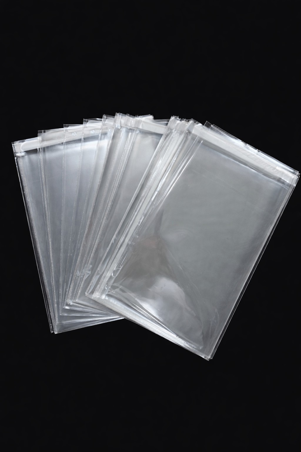 250 Clear Cello Bags 10×13 Resealable Cellophane OPP Poly T-Shirt Bag 1.2 mil