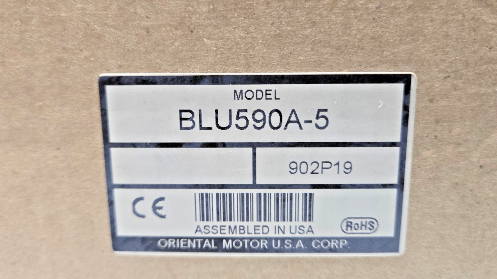 Oriental Motor BLU590A-5 Brushless Motor Speed Control System New open box