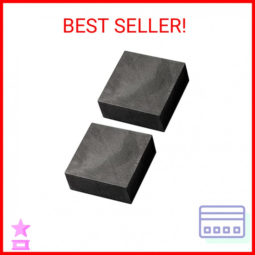 2 Packs Graphite Ingot Block 99.9% High Purity EDM Graphite Plate Blank Milling