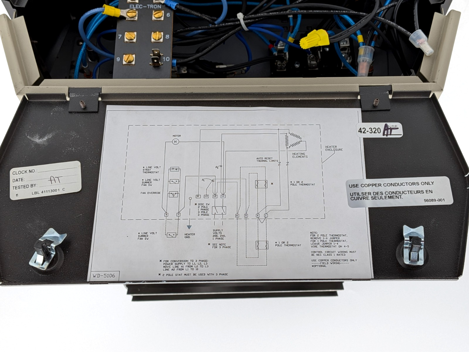 TPI HF2B5105N Taskmaster Electric Unit Heater 208/240V 3700/5000 Watt