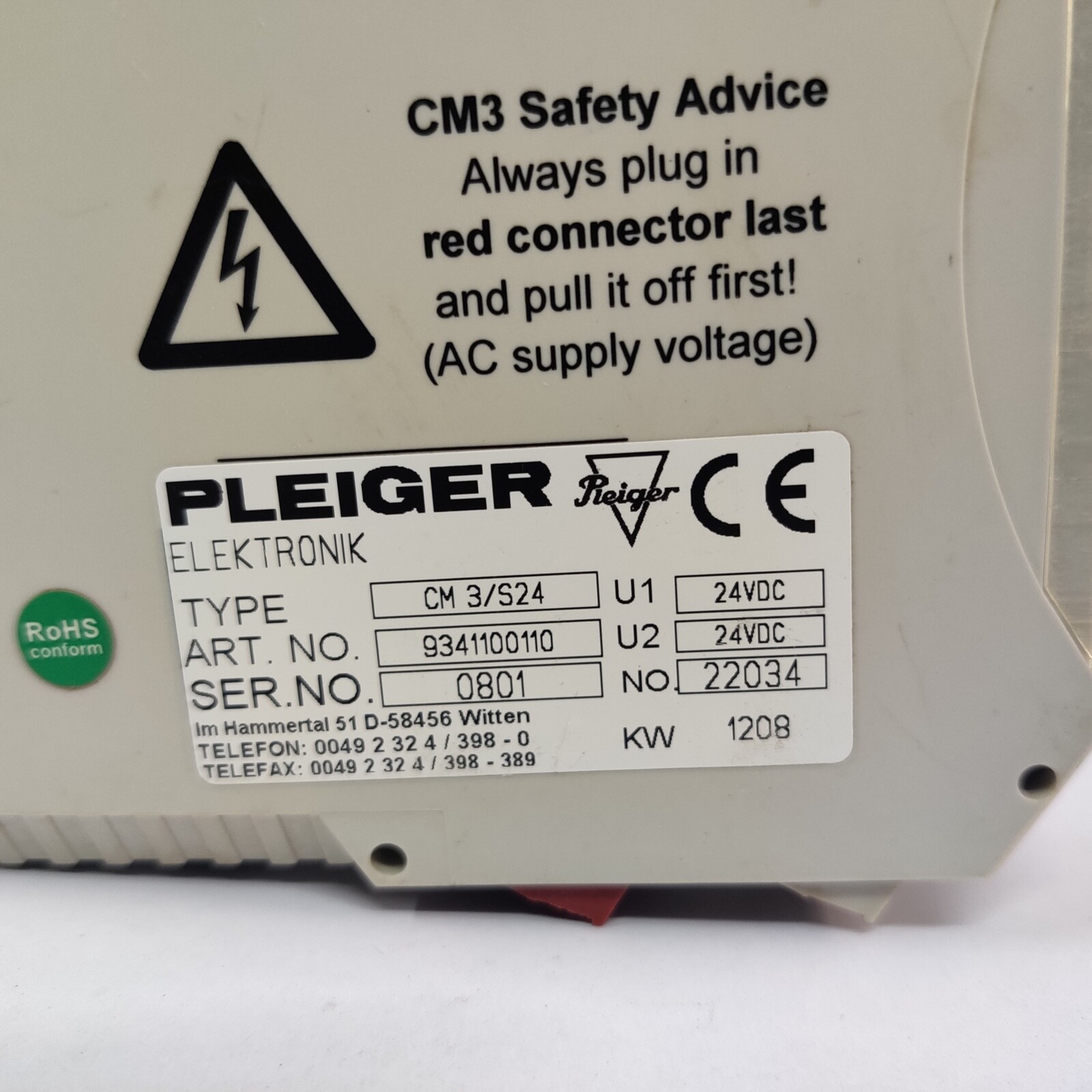 PLEIGER ELEKTRONIK CM3/S24 / CM3S24