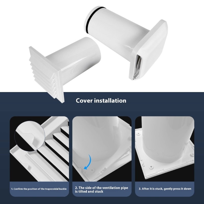 Quiet Air Exchanger With Removable Meshing Filter for Interior Wall Installation