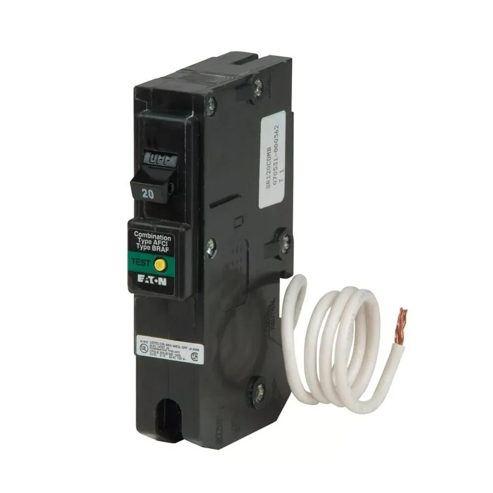 NEW EATON BR120CAF BR AFCI circuit breaker Arc fault 20 AMP 1 POLE
