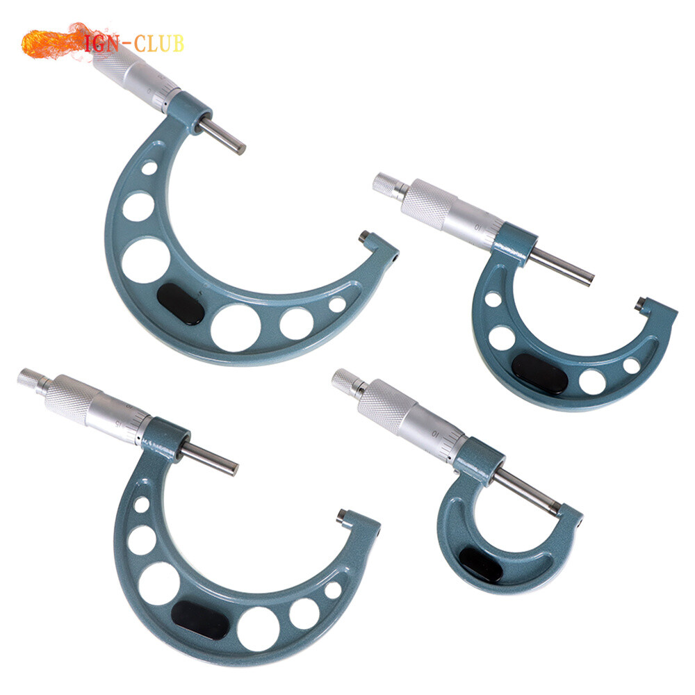 Premium Outside Micrometer Set 0-4″/0.0001″ Machinist Tool Precision Carbide Tip