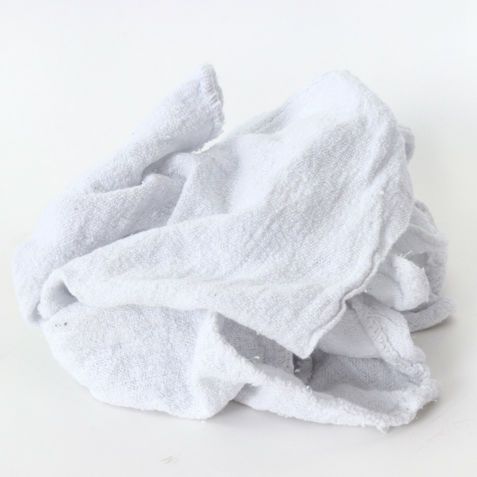 Bulk Lot of 100 White Shop Towels 12″ x 14″ Cleaning Rags Homes Cars Reusable