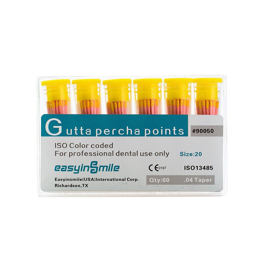 Dental Gutta Percha Points Endo .02/.04/.06 Taper for Root Canal 15-40 45-80 USA