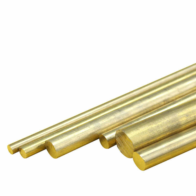 Brass Round Bar Rod Solid Dia 3mm 5mm 8mm 10mm 20mm – 50mm Length 100mm – 300mm